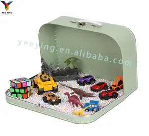 Customization Paper Suitcase New Born Baby Box Packaging Cardboard Suitcase Gift Box With Handle