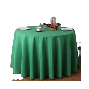 Premium Decorative Polyester <b>Round</b> Tablecloth for Outdoor Indoor Use Circular <b>Table</b> <b>Cloth</b> for Hotel Wedding Restaurant Decor - Product Image 5