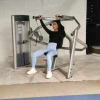 Peralatan Kebugaran Profesional untuk Penggunaan di Gym, Mesin Multifungsi Adjustable Pin Loaded Multi-Press untuk Latihan Bahu/Dada