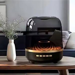 4th Generation Mini Desktop Subwoofer Black Gold Glazed Glass Battery Audio Home Use Charging <b>Wireless</b> Music Speaker - Product Image 2