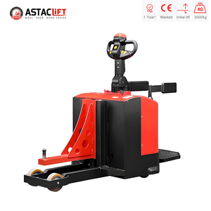 Chariot transpalette électrique avec plateforme, <span class=keywords><strong>tracteur</strong></span> de remorquage, chariot de manutention, batterie au plomb-acide, longueur de <span class=keywords><strong>fourche</strong></span> 1000 mm - Product Image 1