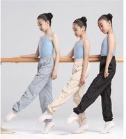Pantalon de danse en ripstop de qualité supérieure pour filles, combinaison d'échauffement légère en nylon anti-transpiration pour ballerines