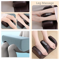 Coussin de massage électrique infrarouge Shiatsu avec 16 têtes de massage, vibration par airbag, massage par pression pour le corps entier, utilisation à domicile