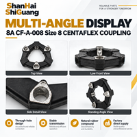 Accouplement en caoutchouc 8A 8AS CF-A-008 Taille 8, coupleur torsionnel flexible pour moteur, pompe hydraulique, machines industrielles