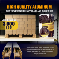 Poutre d'étaiement réglable en aluminium robuste de 92 à 103 pouces - Capacité de charge de 3000 lb