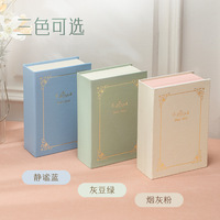 Boîte à bijoux de style livre Fuxin pour bagues, boucles d'oreilles, colliers, en PU, taille M, pour le rangement en voyage
