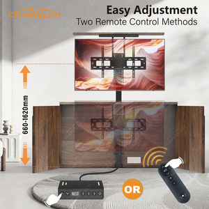 Support de télévision télescopique CHARMOUNT, support d'écran motorisé sous le lit avec télécommande, élévateur de télévision sous le lit - Product Image 6