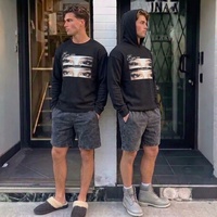 T-shirt à manches longues 100% coton personnalisé en usine pour hommes, impression graphique DTG, chemises à manches longues pour hommes, vêtements pour hommes