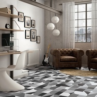 Carreaux de porcelaine vintage à motifs décoratifs 600x600 Azulejos pour crédence de cuisine et murs d'accentuation de salle de bain