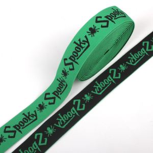 Manufacturer Customized Soft Letter Logo Design Jacquard Web <b>Elastic</b> Webbing Waistband - Product Image 1