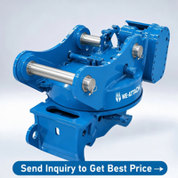 Attache rapide hydraulique inclinable We-Attach WQC06R pour excavatrice de 10 à 16 tonnes avec rotateur