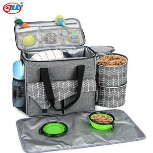 कुत्ते यात्रा बैग बहु समारोह के साथ खाद्य कंटेनर के साथ जेब बैग और बंधनेवाला कटोरा शामिल, पालतू यात्रा बैग - Product Image 1