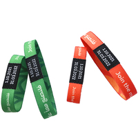 Bracelets en tissu pour festivals, bracelets élastiques pour événements sportifs, article promotionnel