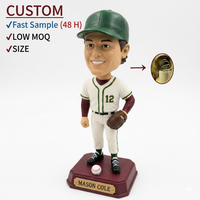 Figurine réaliste personnalisée à partir d'une photo, héros du baseball, figurine en résine personnalisée, statue de joueur de sport faite à la main, cadeau pour père