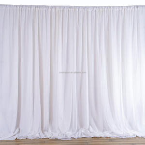 Wedding Stage Curtain Elastic Gauze Polyester Square Elegant <b>Ceiling</b> Decorations Milky White Background Cloth - Product Image 4