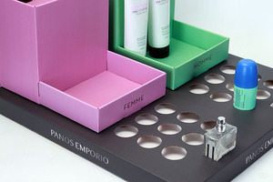 Quảng cáo cửa hàng bán lẻ bảng <span class=keywords><strong>Top</strong></span> PDQ hiển thị hộp có thể tái chế các tông hiển thị Hộp Mỹ phẩm nước hoa Showcase với màn hình LCD - Product Image 5