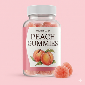 Gummies BBL saveur pêche Rainwood pour femmes, avec Yam sauvage, <span class=keywords><strong>BCAA</strong></span>, Maca et Collagène, pour le soutien du sommeil, étiquettes personnalisées - Product Image 2