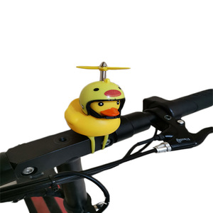 Duck Bike Bike Horn Cute Bicycle Lights Bell Squeeze Horns for Cycling Motorcycle Yellow Duck Light Rubber Duck Helmet Toys - Product Image 6