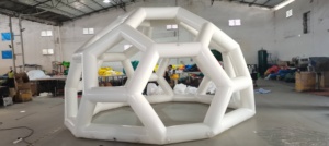 2025 nóng bán thương mại cấp một bơm hơi kín/Hàn mái vòm lớn với bạt PVC 0.6mm + 0.8mm transpqrent chất lượng tốt - Product Image 6