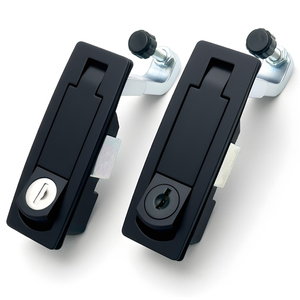 Serratura <span class=keywords><strong>a</strong></span> <span class=keywords><strong>Chiave</strong></span> MS606 in Lega di Zinco Nera per Armadi Elettrici, Scatole di Distribuzione e Armadietti di Sicurezza con <span class=keywords><strong>Chiusura</strong></span> <span class=keywords><strong>a</strong></span> Compressione - Product Image 6