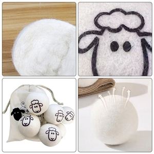 2026 New Zealand Wool Laundr Dryer Balls Makes Clothes Softer Fluffier Energy <b>Conservation</b> and Emissions Reduction - Product Image 5