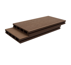 ดาดฟ้าสระว่ายน้ำกลางแจ้งกันน้ำ WPC ไม้พลาสติกคอมโพสิตไม้พื้นดาดฟ้า - Product Image 2