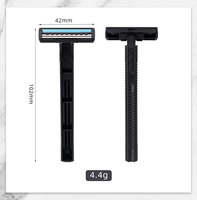 Rasoir jetable à double lame PearlMax en gros, 24 pièces sur carte suspendue pour homme