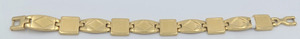 Gold Plated <b>Men</b> Link Chain Bracelet Copper Brass Fashion Jewelry Classic Luxury Wrist Accessory for Business Casual - Product Image 2