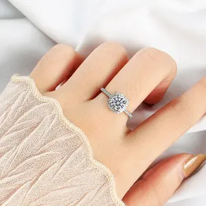 Новое классическое и простое кольцо из камня Mosang с универсальным темпераментом, парное Подарочное кольцо, женское модное Ювелирное кольцо