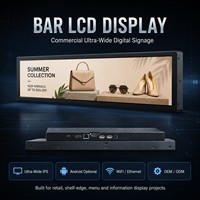 Pantalla LCD Digital para Bares con Ángulo de Visión Amplio de 178 Grados y Entrada Opcional para Menús de Restaurantes, Implementación en Múltiples Tiendas