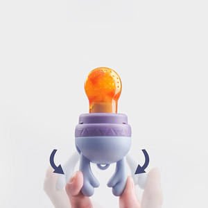 Alimentador de alimentos frescos para bebés, chupete de fruta, chupete de succión de fruta de silicona 100%, chupete de alimentación de fruta para niños, no tóxico - Product Image 5