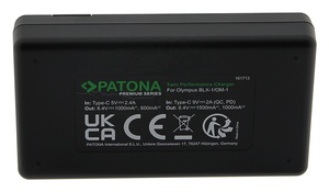 Chargeur PD double haute performance PATONA Premium : BLX-1, OM-1, inclus Câble USB-C double chargeur BLX-1 - Product Image 4