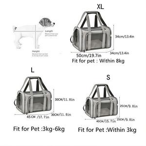 Bolsa de Transporte para Mascotas de Lujo, Portátil, Aprobada por Aerolíneas, Transpirable, de Poliéster, para Perros y Gatos Pequeños, Gran Venta - Product Image 3