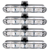 Kabellose Fernbedienung 12V LED Frontgrill Blitzwarnleuchte Tagfahrlicht IP65 Wasserdicht 6W ABS/PMMA