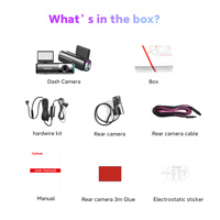 Caméra embarquée Ultra Dual 4K avant et arrière, double capteur STARVIS 2 IMX675, 2 canaux 4K HDR, Wi-Fi, GPS, caméra de voiture ADAS, commande vocale, dashcam