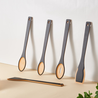 Cuillère fendue écologique en fibre de bois spatule cuillères ustensile ustensiles de cuisine ustensiles de cuisine