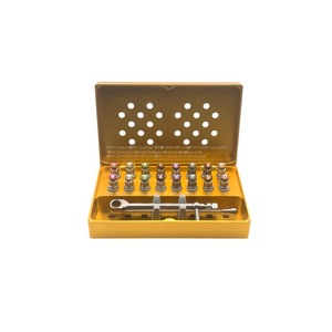 Kit de Instrumentos Manuales para Implantes Dentales, Destornillador Universal Compatible con Osstem, Dentium, ICX, Bicon, Estuche de Titanio - Product Image 1
