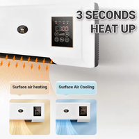 Ventilateur de chauffage mural électrique 1800W, double fonction, pour chauffage d'appoint domestique