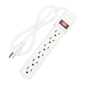 Linsheng 800J EUA Nema 5-15P Cobre 6-Outlet Power Strip com Soquete de Extensão para Uso Doméstico - Product Image 2
