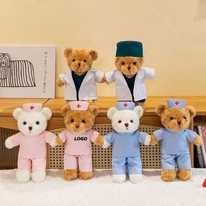 Customized Logo Doctor Nurse Bear Plush Toy, Soft Stuffed Animals for Hospitals, Events and Promotional <b>Gifts</b> - Product Image 1