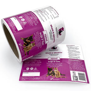 Özel Pet gıda kavanozu etiket etiket CMYK parlak laminasyon konserve kediler köpekler gıda etiketleri - Product Image 2