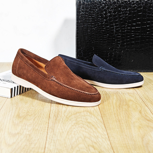 Chaussures de bureau en gros, mocassins en <span class=keywords><strong>daim</strong></span> de vache pour hommes, Zapatos, chaussures décontractées à enfiler pour hommes, chaussures mocassins confortables pour hommes - Product Image 2