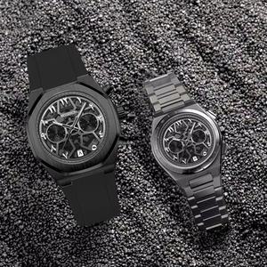 Reloj de Lujo de 42 mm con Cronógrafo Multifuncional, Números Arábigos, Movimiento de Cuarzo, Fabricantes de Relojes de Acero Inoxidable, Personalización de Logotipo, Reloj de Pulsera para Hombre - Product Image 5