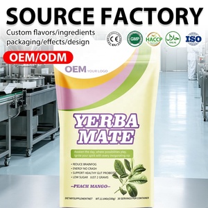 Poudre de thé Yerba Mate instantanée, directement de l'usine OEM, emballage personnalisé, multiples designs d'étiquettes, MOQ flexible pour les clients de marque - Product Image 1