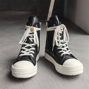 Designer Original Luxury <b>High</b>-<b>Top</b> <b>Boots</b> Casual Shoes Winter Spring Autumn Breathable Leather Height Increasing Walking Style - Product Image 4