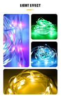 Vente flash : Guirlandes lumineuses LED 3D Pixel en plastique, étanches, intérieures/extérieures, adressables RGB, pour l'éclairage de Noël