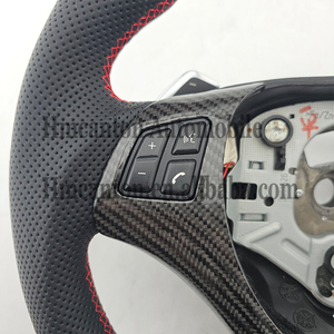 Volante Deportivo M de Fibra de Carbono y Cuero Perforado de Calidad al por Mayor para BMW E90 E91 E92 E93 Serie 3 - Product Image 2