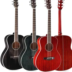 Alta qualidade preto vermelho rosa preto Chocolate Rosewood guitarra acústica guitarra elétrica GUITARRA COM NICE FRAME ac