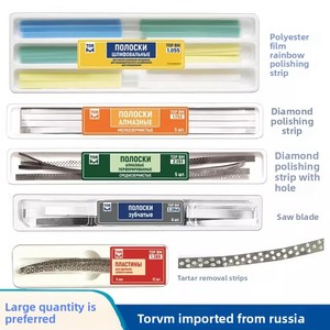 Materiales Restauradores Dentales, Tiras Metálicas Perforadas con Diamante, Gruesas/Medianas/Finas, 5 Piezas, Modelo TOR <span class=keywords><strong>VM</strong></span>/ TOP BM 856997 Clase I - Product Image 4