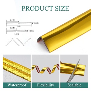 Pvc linh hoạt đúc TRIM bé cạnh Peel và Stick góc TRIM Protector trang trí tường Guards Strips - Product Image 2